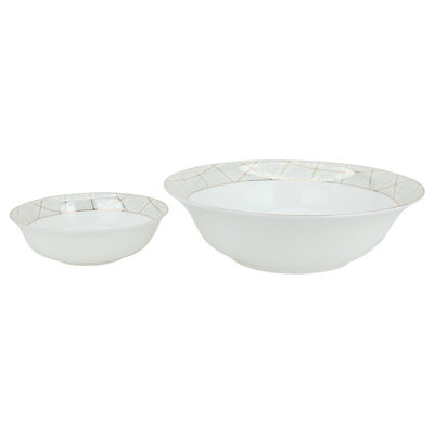 طقم سفرة بورسلان السيف غاليري، 89 قطعة - ابيض product image 3