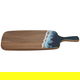 Al Saif Gallery Wooden Sweet Serving Board, 1.5 x 18 x 43.2 cm, Sea Wave Pattern Rectangle, Handle - Brown product image 1