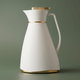 Glory Chiffon Glass Thermos, 1 liter, plastic outer shell - white product image 1