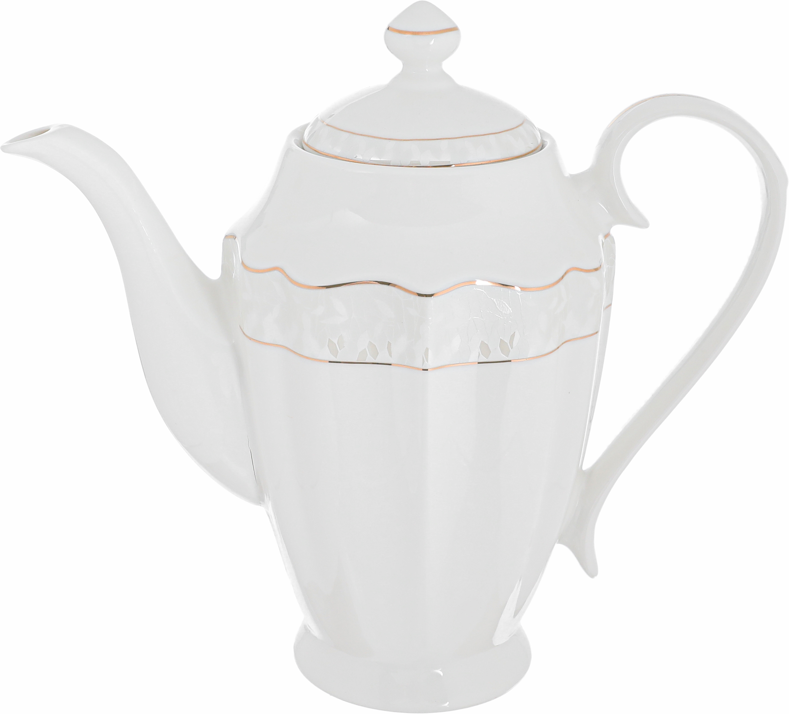 طقم سفرة بورسلان فيكتوريا السيف غاليري، 65 قطعة، منقوش، خط ذهبي - أبيض product image 2