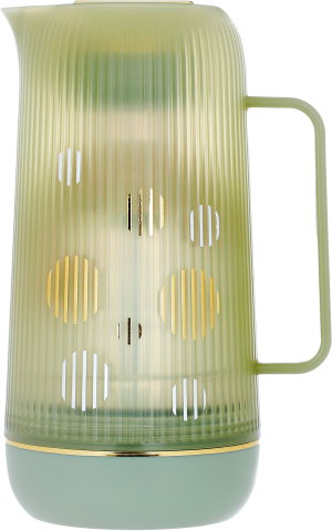 ترمس هارموني برو جلوري، 1 لتر، حافظة داخلية زجاج حراري، ضغاط - أخضر فاتح product image 2