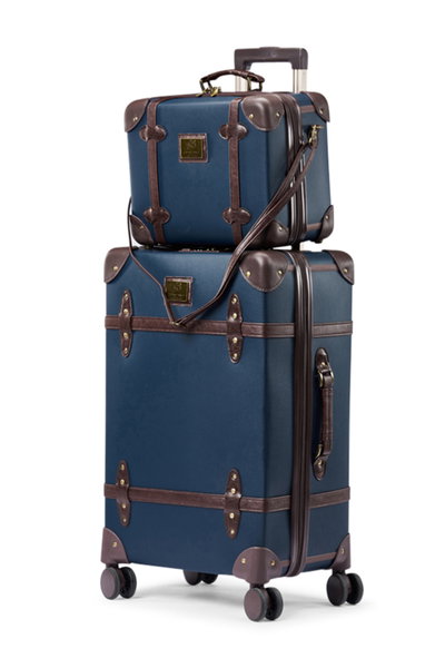 Limra LMA-7051 Artificial Leather Luggage Set, 4 Sizes, 4 Wheels, 360 Degree Rotating - Blue Brown product image 3