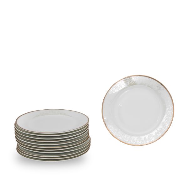 طقم سفرة بورسلان السيف غاليري، 86 قطعة - ابيض product image 6