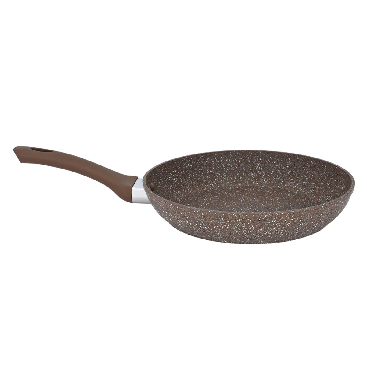 Rocky granite frying pan, 28cm - brown product image 3