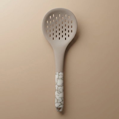 Al Saif Gallery Silicone Scoop Spoon, Perforated - Grey product image 1
