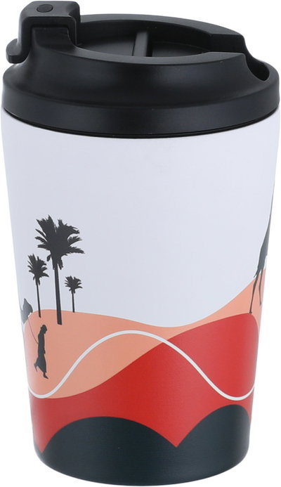 Saif Gallery Stainless Steel Thermal Mug, 360 ml, Lid - White product image 3