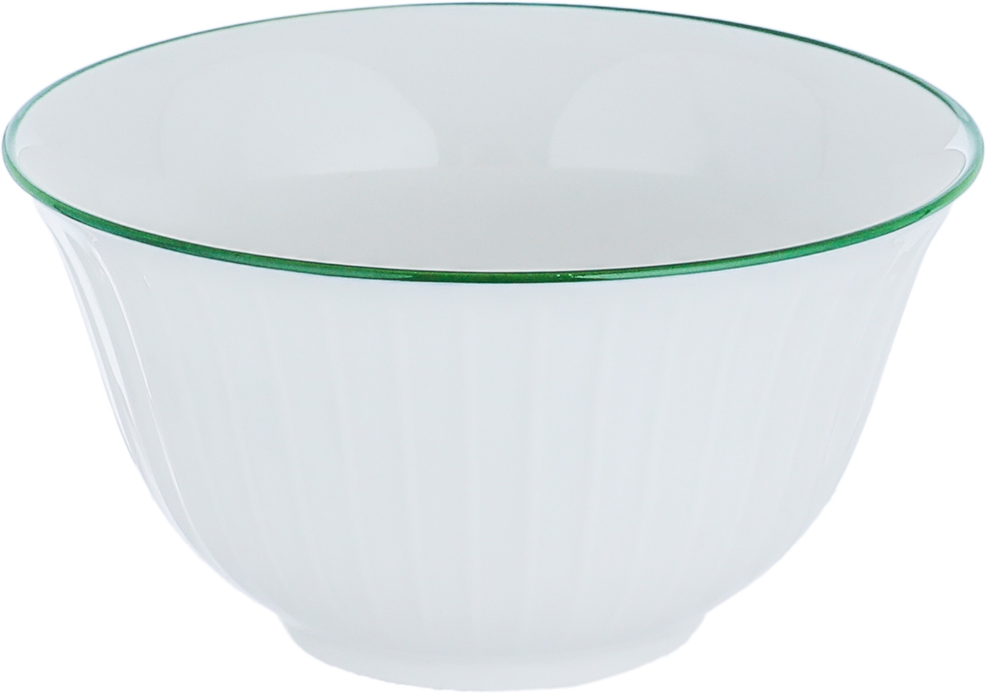 طقم سفرة بورسلان بنقش أخضر السيف غاليري، 24 قطعة - أبيض product image 2