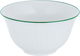 طقم سفرة بورسلان بنقش أخضر السيف غاليري، 24 قطعة - أبيض product image 2