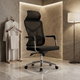 كرسي مكتب دوار بلاستيك، 55×55×120 سم - أسود product image 1