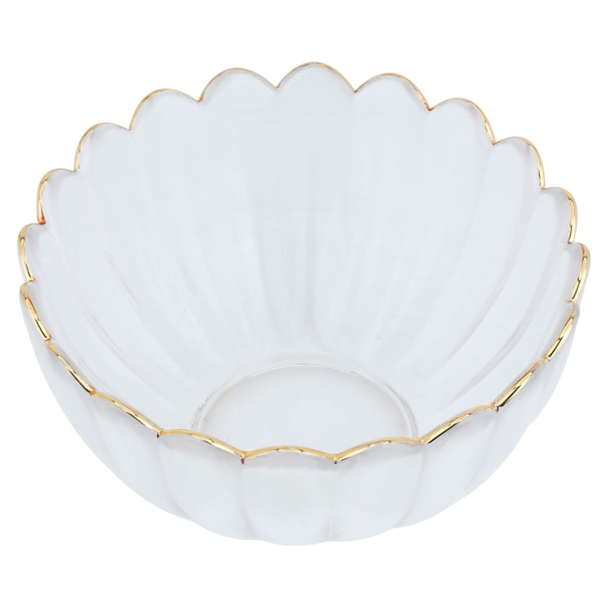 Al Saif Gallery glass bowl, 6.5 x 12 cm, deep round - clear product image 2