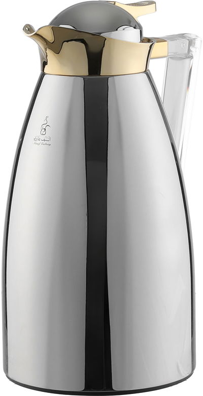 طقم ترامس زجاج حراري السيف غاليري، قطعتين، 1 /1 لتر - فضي product image 3