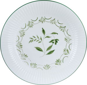 طقم سفرة بورسلان بنقش أخضر السيف غاليري، 24 قطعة - أبيض product image 5