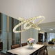 ثريا ألمنيوم السيف غاليري، 40-60-80 سم، 80 واط، دائري - ذهبي product image 1