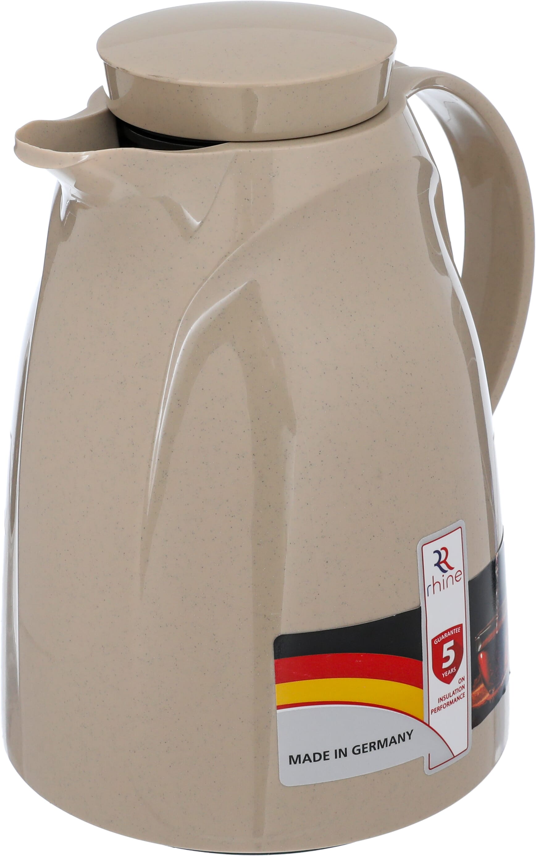 Rhinestone thermos, 0.6 liters, thermal glass inner container, plastic outer shell - beige product image 4