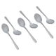 طقم ملاعق شاي استيل السيف غاليري، 6 قطع، منقوش - فضي product image 2
