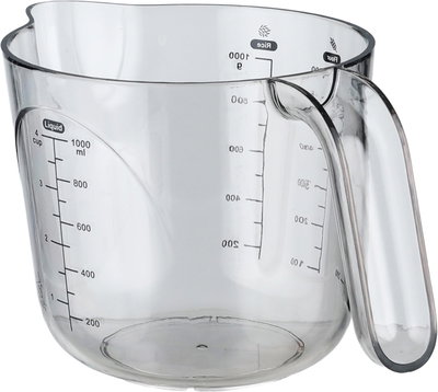 Al Saif Gallery Acrylic Measuring Cup, 1 Liter - Transparent Gray product image 2