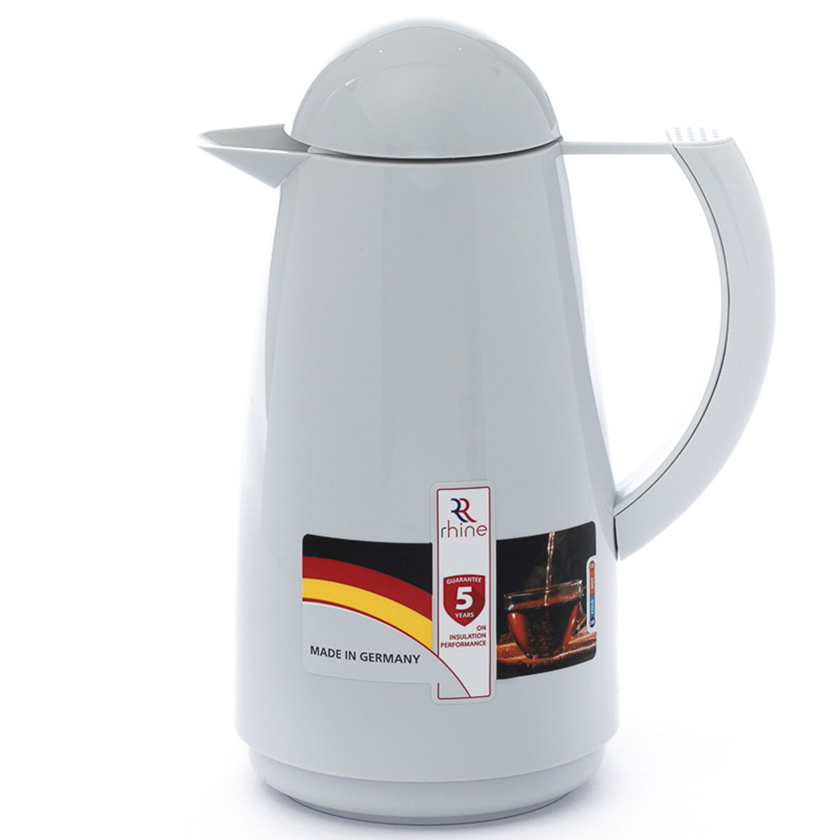 Rhinestone Plastic Thermos, 0.5 Liter - Gray product image