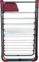 Perilla Enamel Metal Clothes Drying Rack, 200x60 cm, Dark Gray Burgundy product image 2