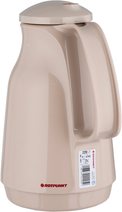 Rotpont 220 Thermos, 1 Liter, Glass Inner Container, Plastic Outer Body - Light Brown product image 3