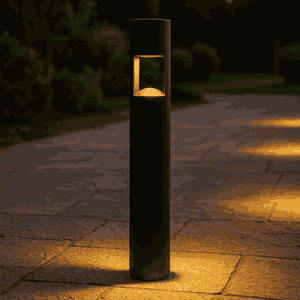 Norco Aluminum and Glass Garden Post, GU10 Base, 60x10 cm - Black product image