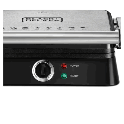 شواية كهربائية مزدوجة بلاك اند ديكر، 1400 واط، CG1400-B5 - اسود product image 4