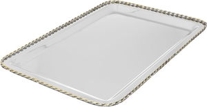 صينية تقديم أستيل السيف غاليري، 45×32×2.5 سم، مستطيل - فضي product image 4