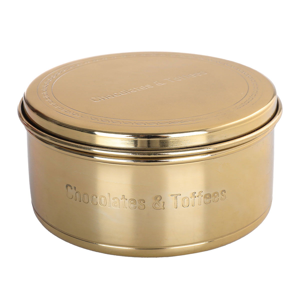 Al Saif Gallery Steel Box, 13X13X7 Cm - Gold product image