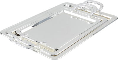 Alsaif Gallery Steel Tofry Set, 3 Pieces - Silver product image 1