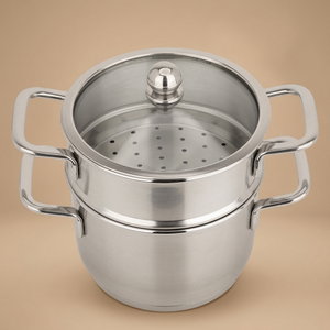 Al Saif Gallery Steam Pot, 12cm, Compact Round - Silver product image
