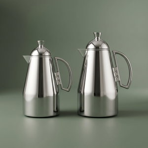 Al Saif Gallery Ruwaida Steel Thermos Set, 2 Pieces, 1 Liter - Silver product image