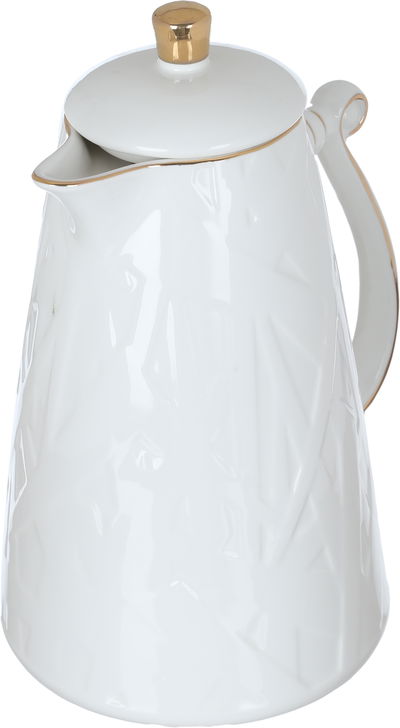 Al Saif Gallery porcelain thermos, 1.5 liters, engraved with gold-white script product image 3
