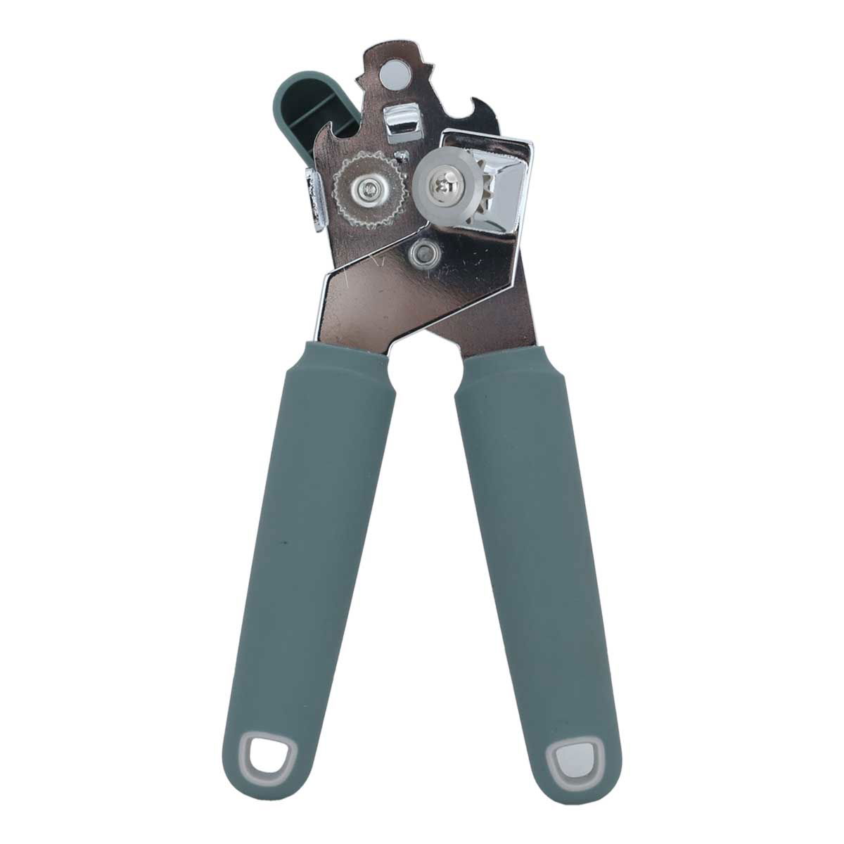Al Saif Gallery steel can opener, with silicone handle - green product image
