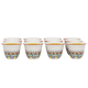 طقم فناجين قهوة عربية بورسلان السيف غاليري، نقش عسيري، 12 قطعة - أبيض product image 1