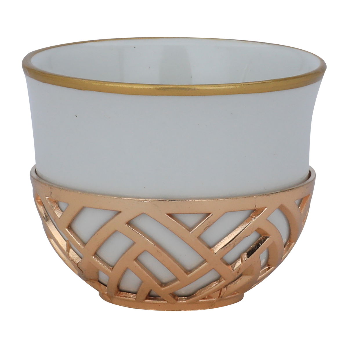 Al Saif Gallery Porcelain Arabic Coffee Cups Set, 90 ml, 12 Pieces - White product image 1