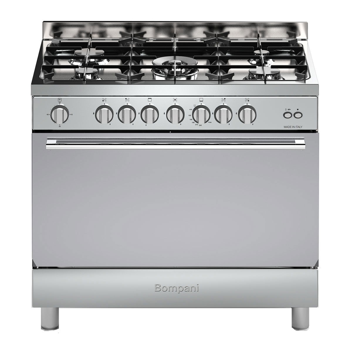 Bompani Diva90Gg5Tcix Gas Stove, 5 Burners, 109 L, 60X90 Cm - Silver product image 1