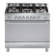 موقد غاز بومباني، 5 عيون، 109 لتر، 60×90 سم، DIVA90GG5TCIX - فضي product image 1