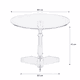 طقم طاولات اكريلك، 5 قطع - شفاف product image 2