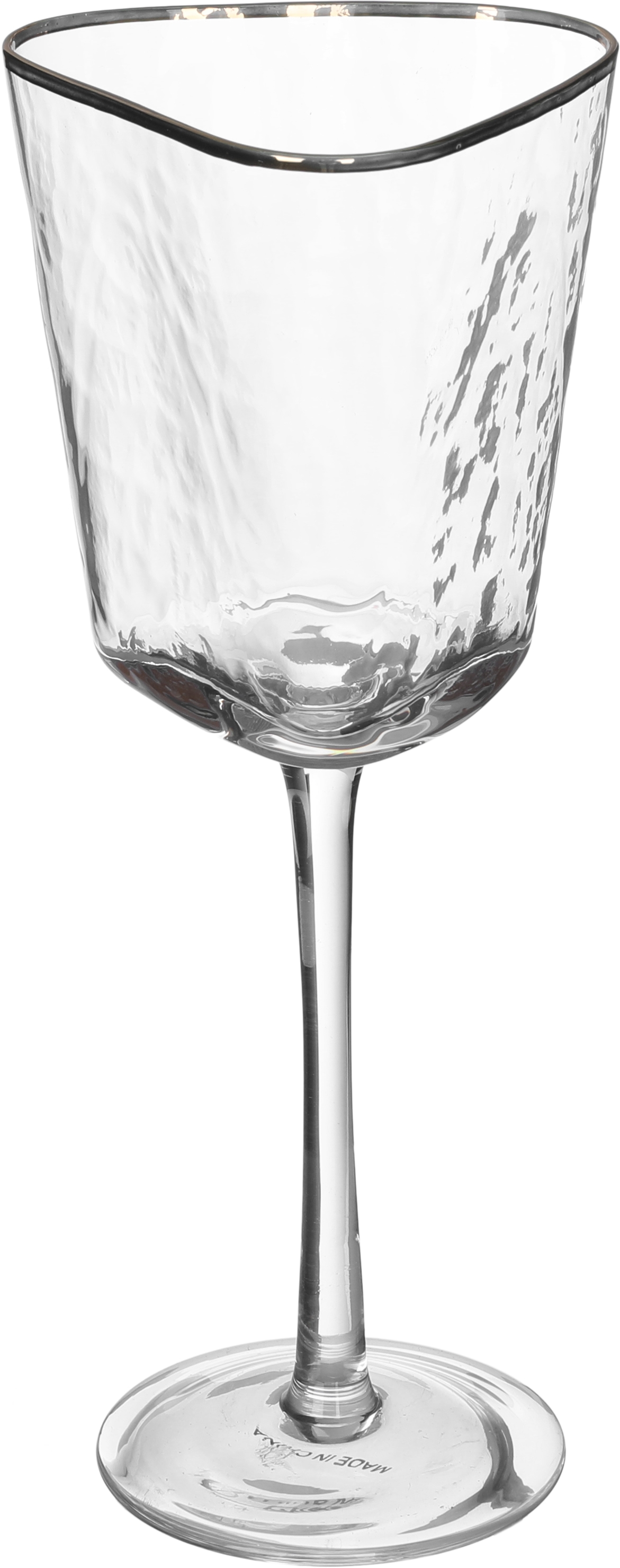 Al Saif Gallery glass juice cups set, 22 x 9 x 9 cm, triangle with base, 3 pieces - transparent product image 2