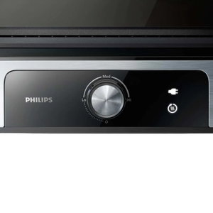 شواية فيليبس، 1800-2200 واط، شاشة ديجيتال، HD6301/90 - فضي اسود product image 2