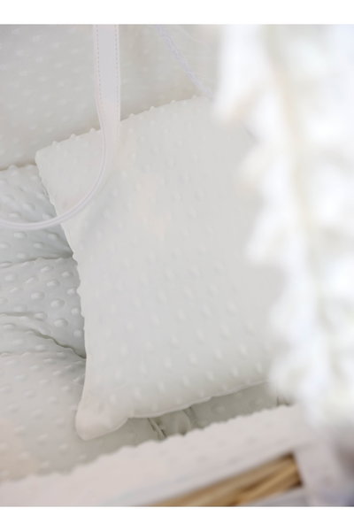 سرير موسى قطن فان مومنت، 76×42×76 سم، حامل خشب - ابيض product image 2