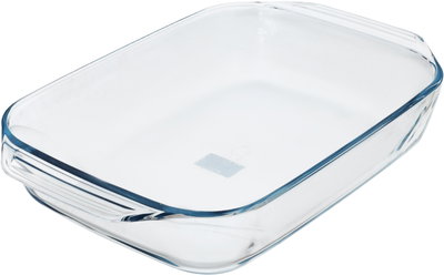 Pyrex glass tray set, 2 pieces, 3/4 liter - clear product image 3