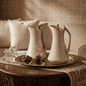 طقم ترامس كارما السيف غاليري، قطعتين، 0.7 / 1 لتر، حافظة داخلية ستانلس ستيل - بيج product image 2