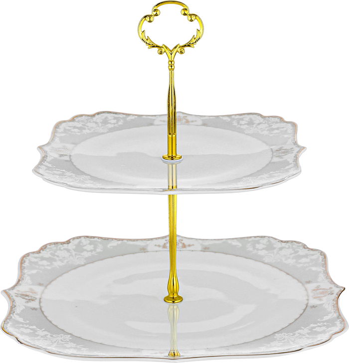 طقم سفرة بورسلان السيف غاليري، 65 قطعة، خطوط ذهبية - ابيض product image 13
