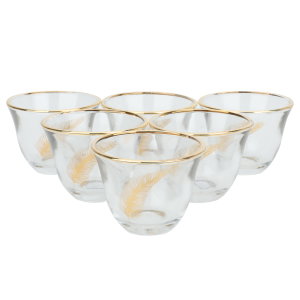 طقم فناجين زجاج السيف غاليري، 12 قطعة - شفاف product image