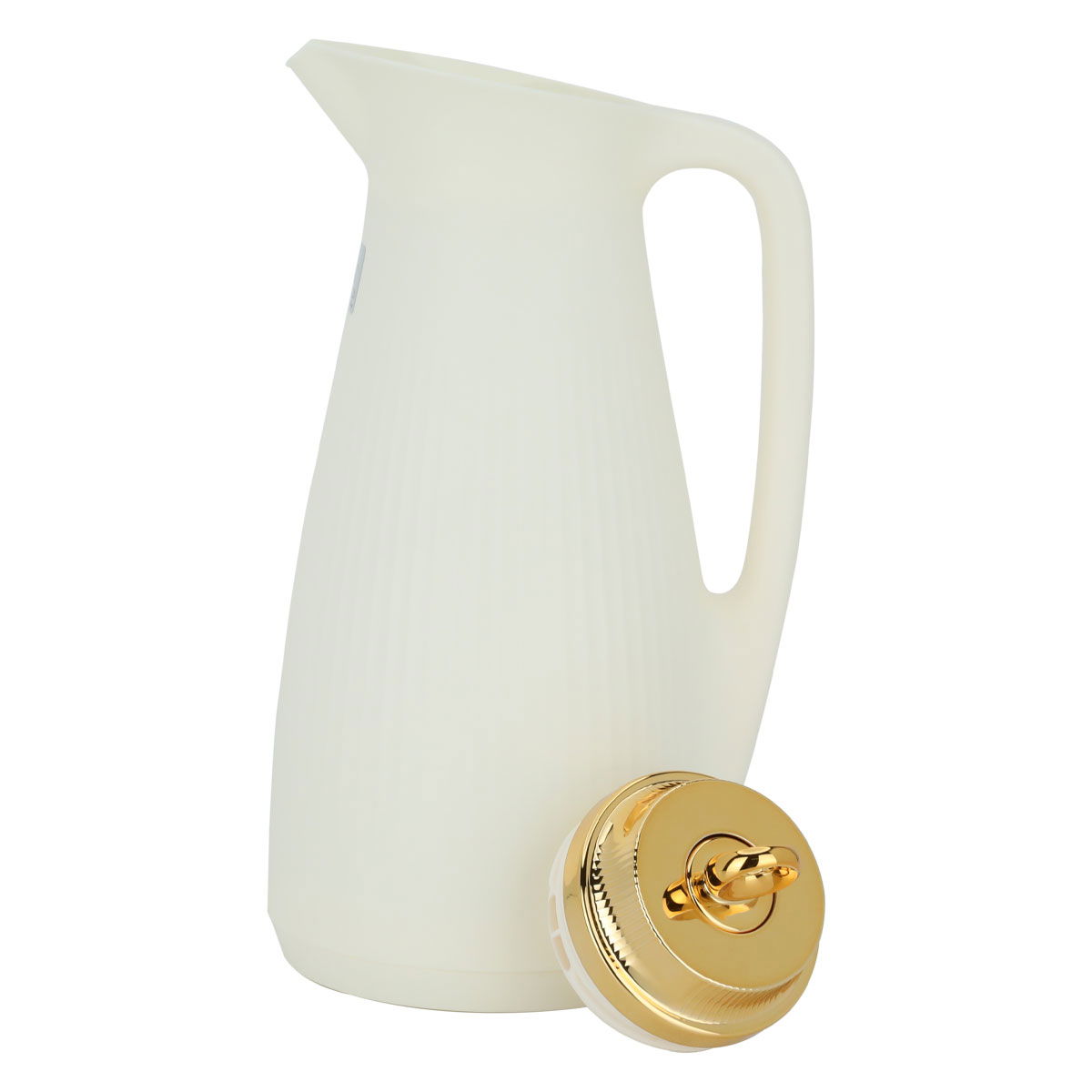 Timeless Manal glass thermos, 1 liter, plastic outer shell - cream product image 3