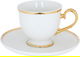 طقم سفرة بورسلان السيف غاليري، 60 قطعة - ابيض ذهبي product image 4