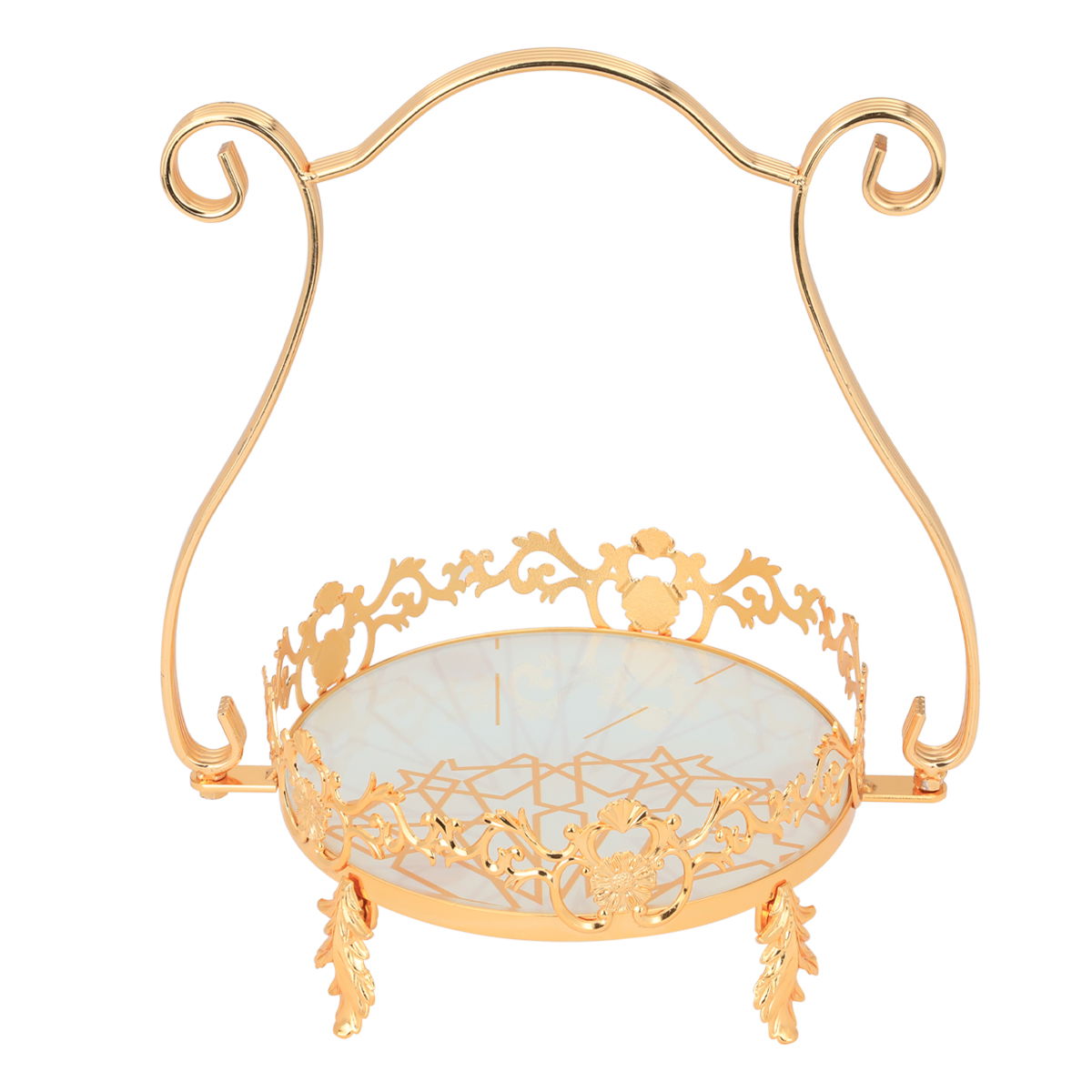 صحن حلا استيل القناص، 20x20x6 سم - ذهبي product image 1