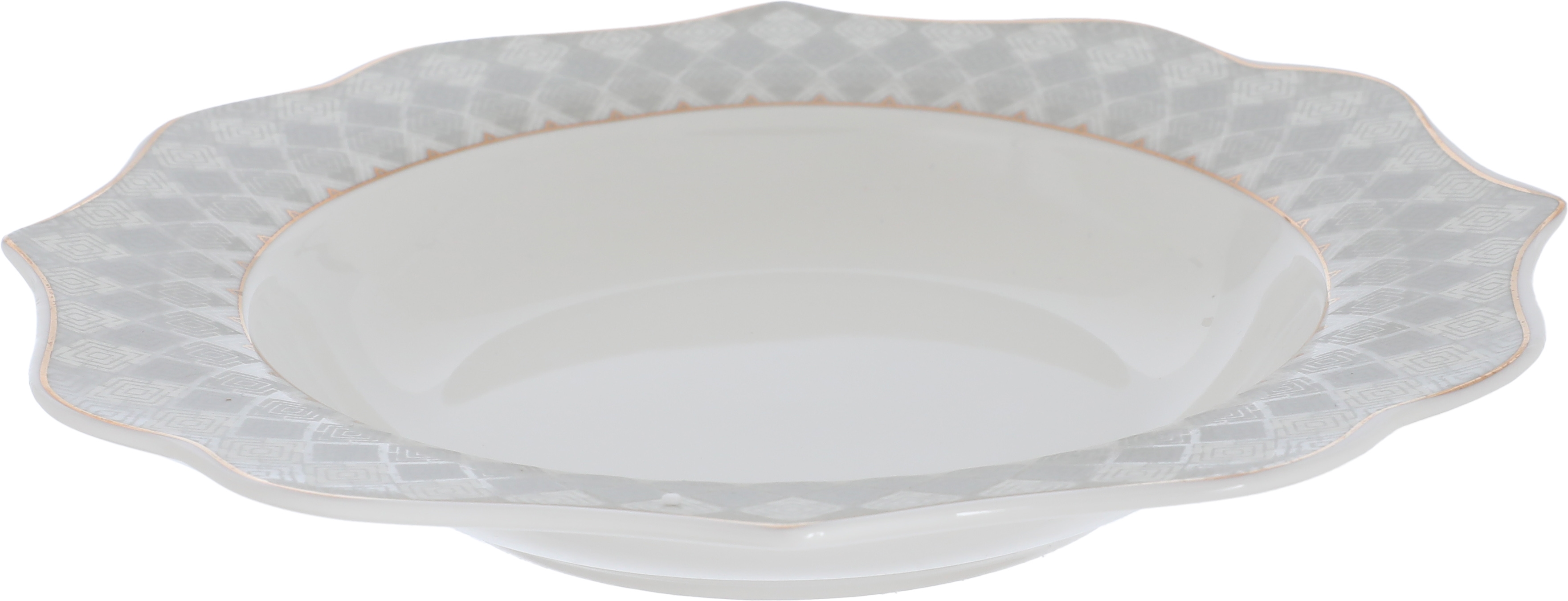 Victoria Al Saif Gallery porcelain dining set, 65 pieces, pattern, gold-white line product image 13