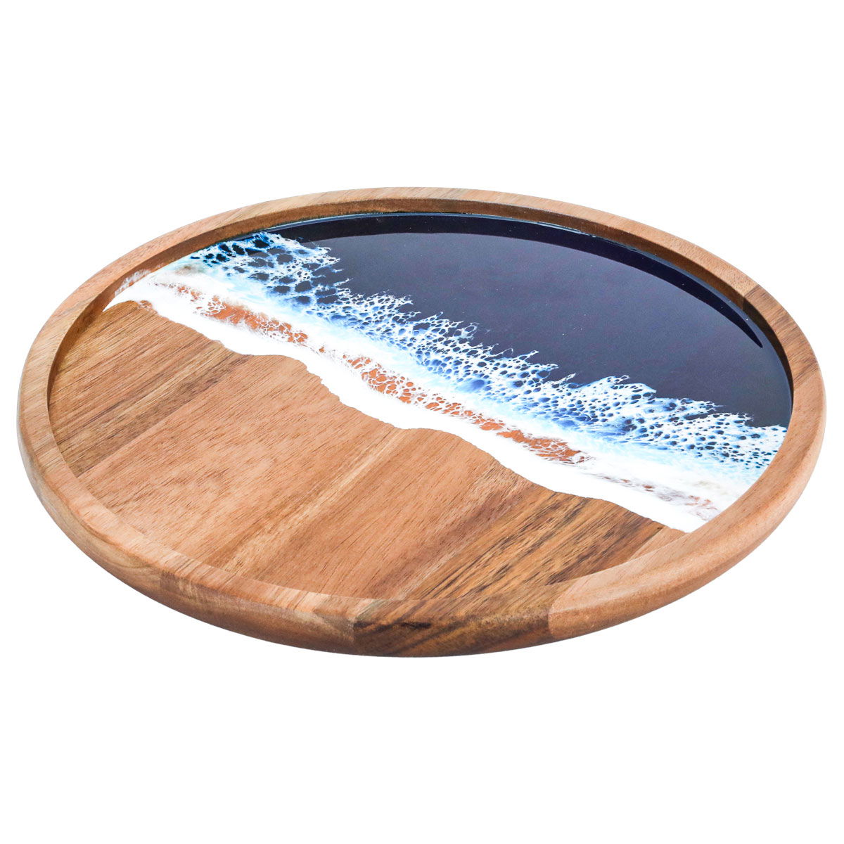 Al Saif Gallery Wooden Serving Tray, 30X30X3 Cm - Brown product image 2