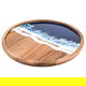 صينية تقديم خشب السيف غاليري، 30x30x3 سم - بني product image 2